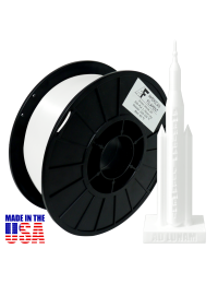 American Filament Silk PLA 1.75mm, 1kg Spool, Arctic White Silk