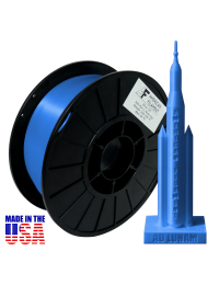 American Filament Silk PLA 1.75mm, 1kg Spool, Blue Silk