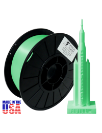 American Filament Silk PLA 1.75mm, 1kg Spool, Neon Green Silk