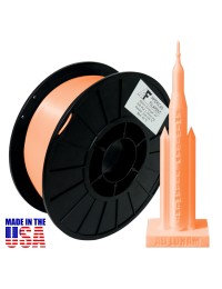 American Filament Silk PLA 1.75mm, 1kg Spool, Neon Orange Silk