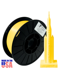 American Filament Silk PLA 1.75mm, 1kg Spool, Yellow Silk