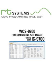 RT Systems WCS-9700-U Programming software only for the ICOM 9700
