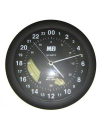 MFJ CLOCK, 24 HOUR ANALOG QUARTZ WALL CLOCK - MFJ-105D