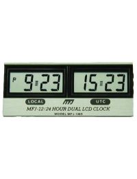 MFJ Dual 12/24 Hour LCD Clock MFJ-108B