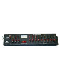 MFJ-1128 Power strip, 40A, 12 pole, w/meter