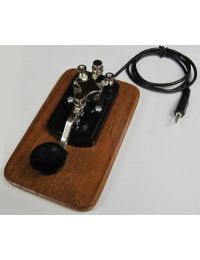 MFJ-553 Deluxe Wood Base Telegraph Key