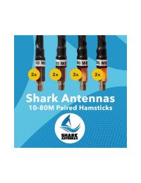 Shark Antennas 10-80M Paired Mini Hamsticks Kit