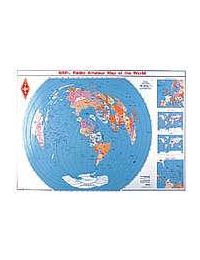 AARL Amateur Radio Map of the World (Azimuthal)