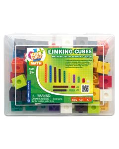 Thames and Kosmos 568001 Kids First Math Linking Cubes Math Kit with Activity Cards