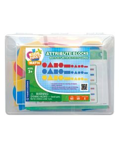 Thames and Kosmos 568003 Kids First Math Attribute Blocks Math Kit with Activity Cards