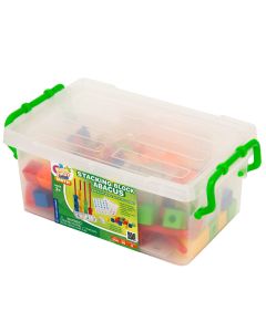 Thames and Kosmos 568006 Kids First Math Stacking Block Abacus Math Kit with Activity Cards