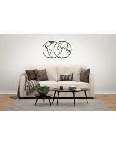 Earth Hemispheres Wall Decor Kit - AV0523125