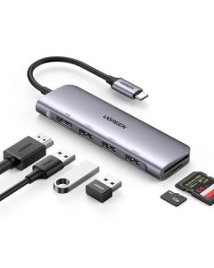 UGREEN 6-in-1 USB-C to USB Hub - 70410
