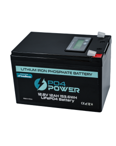 P04Power 12V 12Ah LifeP04 Battery