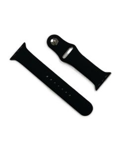 Generic Silicone Sport Band for Apple Watch (42,44, 45, 49mm), Black