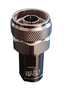 Messi and Paoloni Connector for 5.4mm Coax, N-Male, 2-Pack, Solder