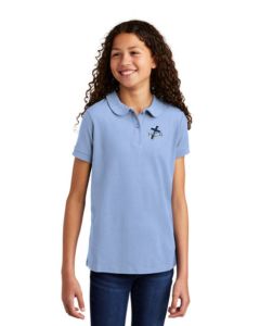 HCA Girls' S/S Pique Polo
