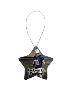 Customizable 3 1/8in Star Ceramic Ornament