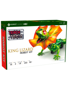 Elenco TTR892 Teach Tech King Lizard Robot (Build An Interactive Lizard) Kit