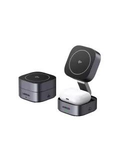 UGREEN 2-in-1 Qi2 Magnetic Foldable Fast Charging Station
