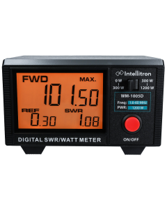 Intellitron WM-1005D Digital SWR / Watt Meter, 1.6-60 MHz, 300mW-300W / 300W-1200W