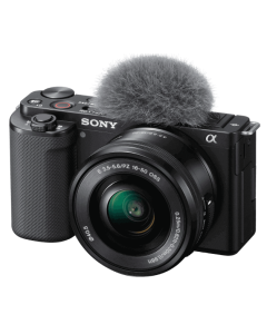 Sony ZV-E10 Mirrorless Camera with E PZ 16-50mm OSS Lens - Black