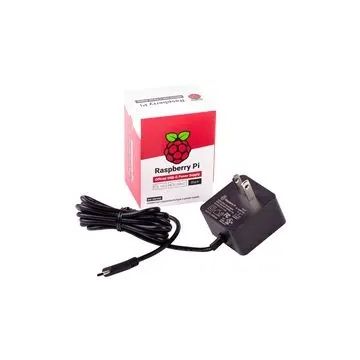 Official Raspberry Pi 4 Model B USB-C 5.1V 3A Power Adapter - SC0218