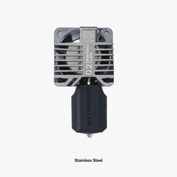 Bambu Lab Complete hotend assembly with stainless steel nozzle -0.2mm for X1E - FAH016