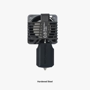 Bambu Lab Complete hotend assembly with hardened steel nozzle -0.8mm for X1E - FAH014