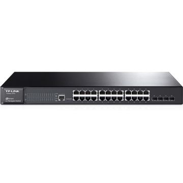 TP-LINK 24 Port Gigabit Managed Switch w/ 4 SPF T2600G-28TS