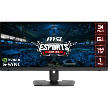 MSI Optix MPG341QR 34in UW-1440p G-Sync Compatible IPS Gaming LCD Monitor - OPTIXMPG341QR