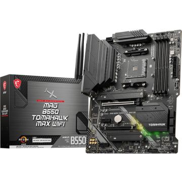 MSI MAG B550 TOMAHAWK MAX WIFI Desktop Motherboard - AMD B550 Chipset - Socket AM4 - ATX - B550TMHWKMWI