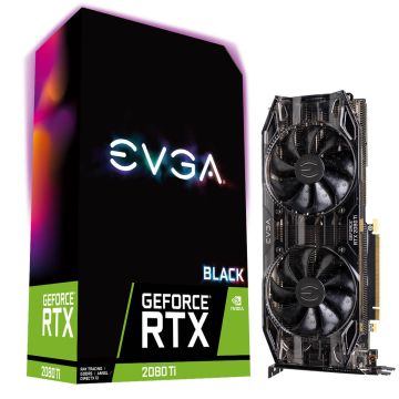 EVGA GEFORCE RTX 2080 Ti BLACK EDITION GPU 11G-P4-2281-KR