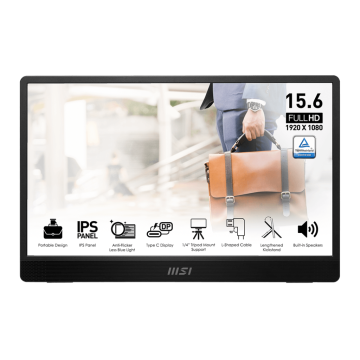 MSI Pro MP161 E2U 16in 1080p LED Portable Monitor - PROMP161E2U