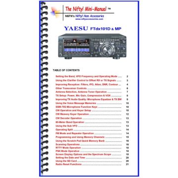 Nifty Accessories Yaesu FT-DX101D & MP Mini-Manual