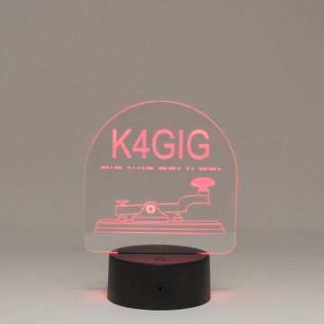 Personalized Laser Etched CW LED Desk Lamp