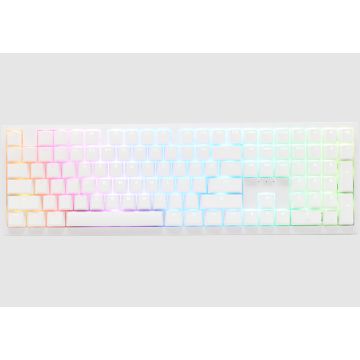 Ducky Zero 6108 Cherry MX2A Speed Silver RGB Hotswap Pure White Mechanical Gaming Keyboard