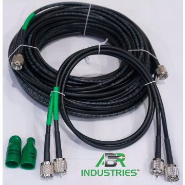 100ft RG8X with Two 3ft RG8X Jumpers Kit