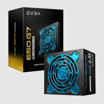 EVGA SuperNOVA G7 650W Fully Modular 80 Plus Gold ATX PSU - 220-G7-0650-X1