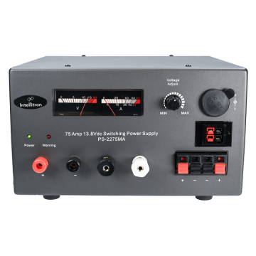 Intellitron PS-2275MA 75A Switching Power Supply with Binding/Power Poles and Volt/Amp Meters