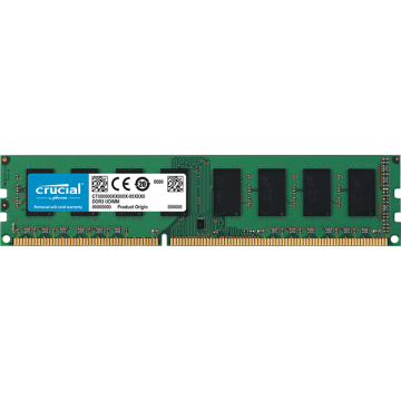 Crucial 4GB UDIMM (1x4GB) DDR3L-1600 CL=11 1.35V RAM Module CT51264BD160B