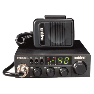 Uniden Pro Series 40 Channel CB Radio with PA CB Switch 