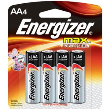 Energizer AA MAX 4 pack Alkaline Battery - 1123