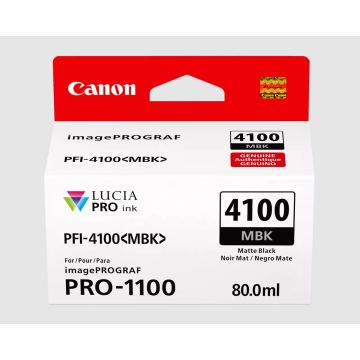 Canon PFI-4100 MBK Matte Black Ink for PRO-1100 - 6776C002