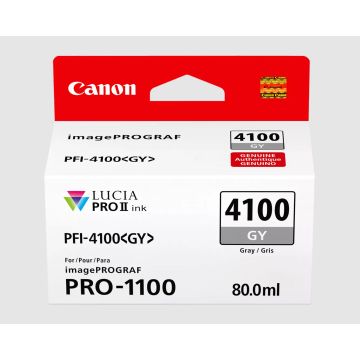 Canon PFI-4100 GY Gray Ink for PRO-1100 - 6783C002