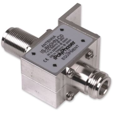 Bulkhead Arrestor, IS-B50HN-C0, N/F, 1.5 - 700MHz, 50K amps