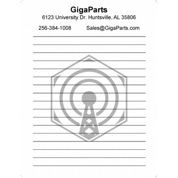Customized 8.5"x11" Stationery Notepad