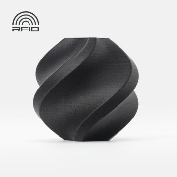 Bambu Lab PETG-CF - Black Carbon Fiber Reinforced PETG 3D Printer Filament 1.75mm 1kg Spool
