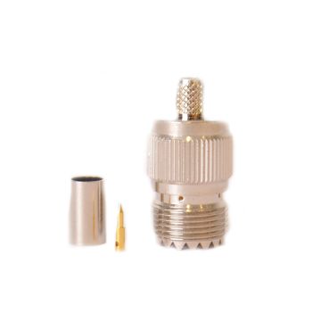 Lands Precision UHF SO-239 Connector for LMR-400 - Crimp On