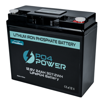 PO4Power 12V 24AH LifePO4 Battery